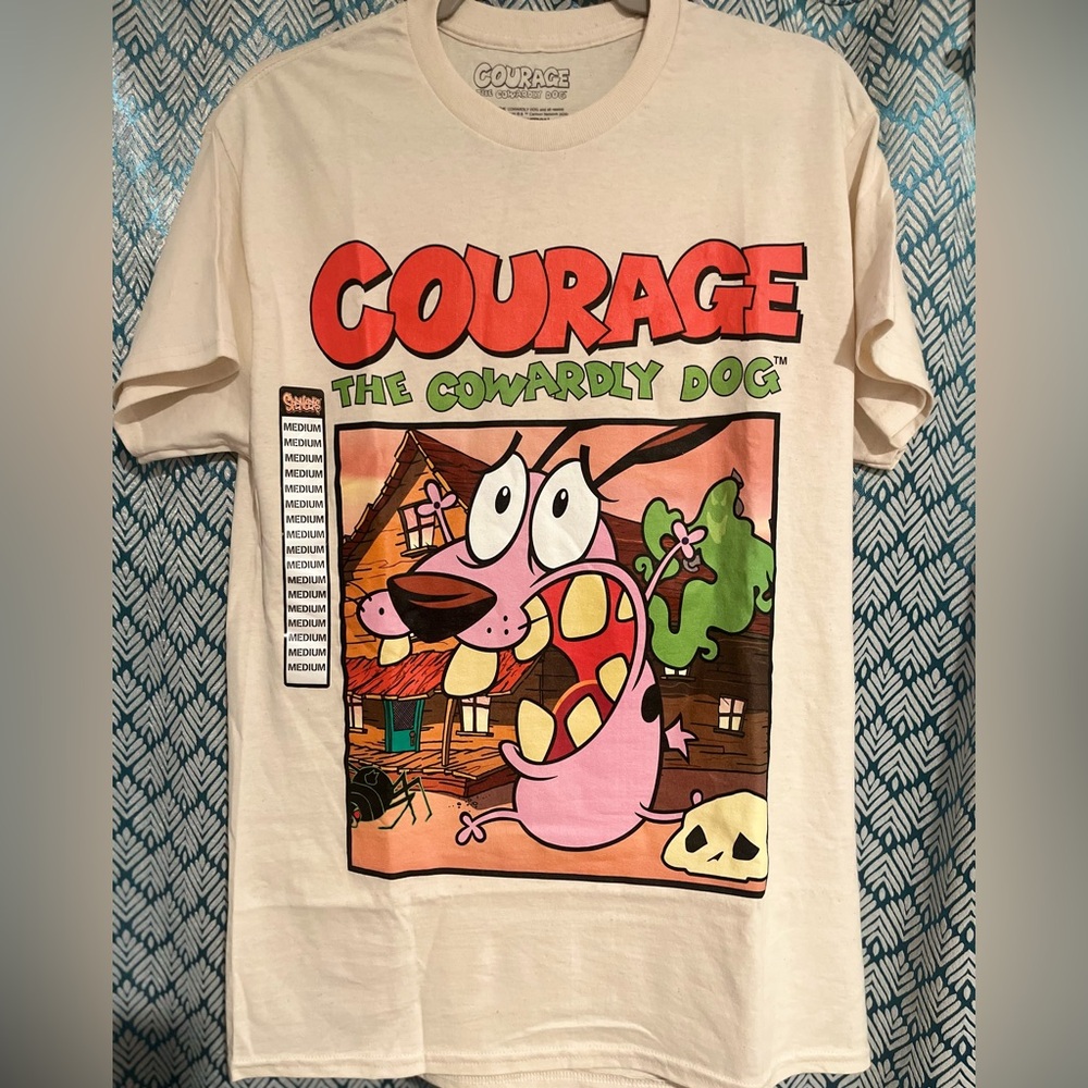 NWT Courage the Cowardly Dog Size M Graphic Tee